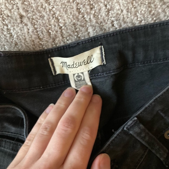 Madewell Black Denim Curvy High Rise Skinny Jeans - Picture 4 of 7